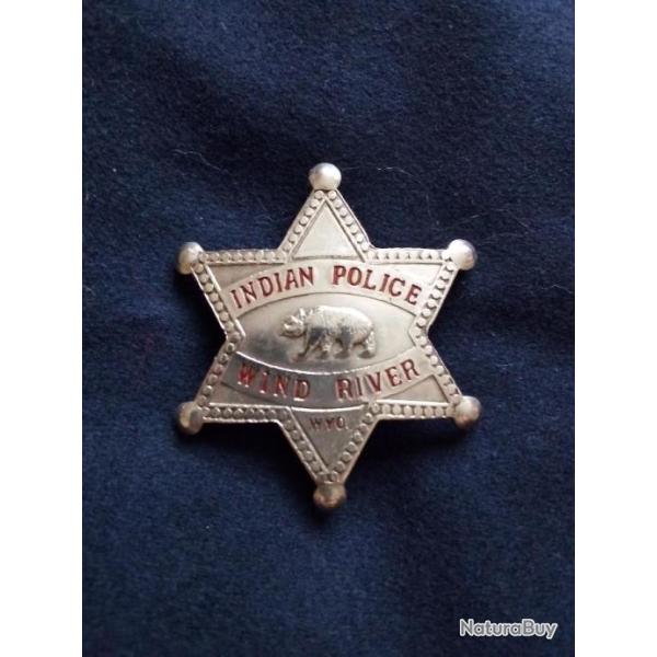 ETOILE DE POLICE INDIENNE western cowboy