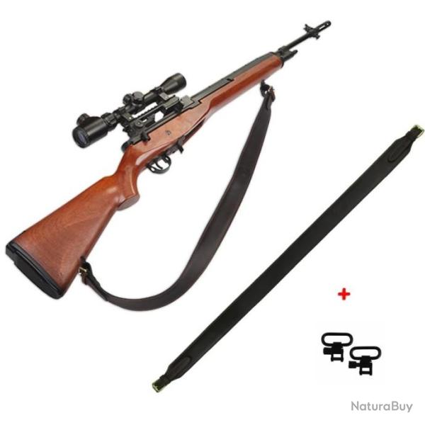 TOURBON SANGLE EN CUIR VERITABLE POUR FUSIL - LIVRAISON GRATUITE