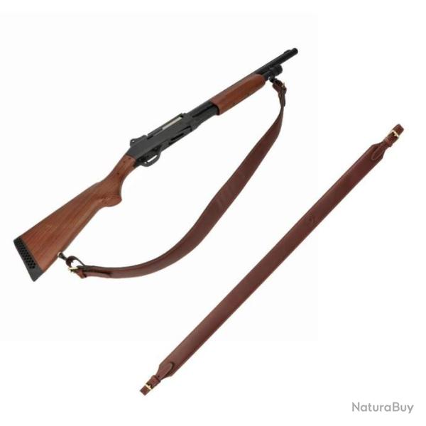TOURBON SANGLE POUR FUSIL EN CUIR REGLABLE AVEC 2 ATTACHES - LIVRAISON GRATUITE