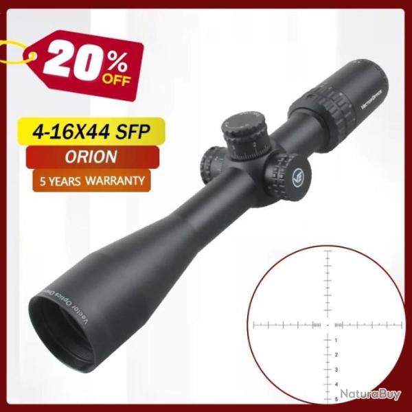 VECTOR OPTICS lunette de vise ORION 4-16X44 SFP paiement en 3 ou 4 fois - LIVRAISON GRATUITE !!