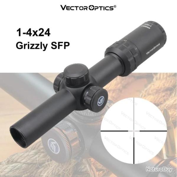 VECTOR OPTICS lunette de vise GRIZZLY SFP 1-4X24 paiement en 3 ou 4 fois  - LIVRAISON GRATUITE !!