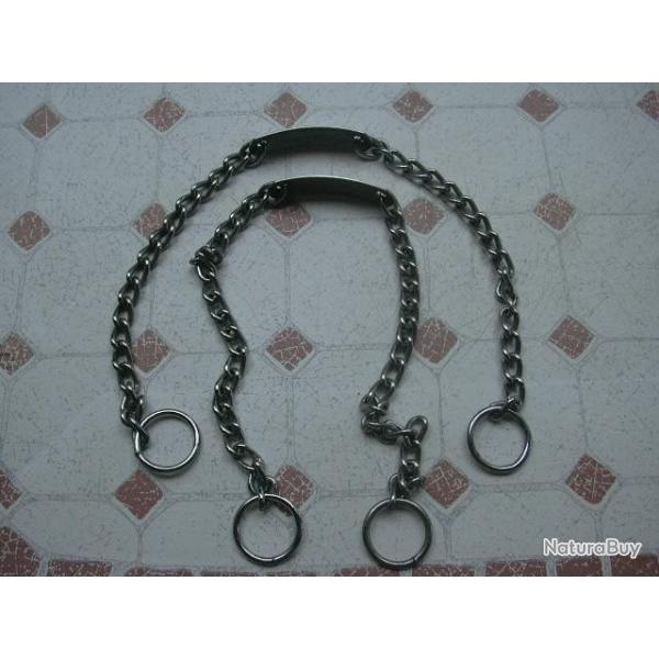 COLLIERS POUR CHIEN AVEC PLAQUETTE A GRAVER