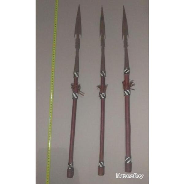 Lot de 3 sagaies du S�n�gal.