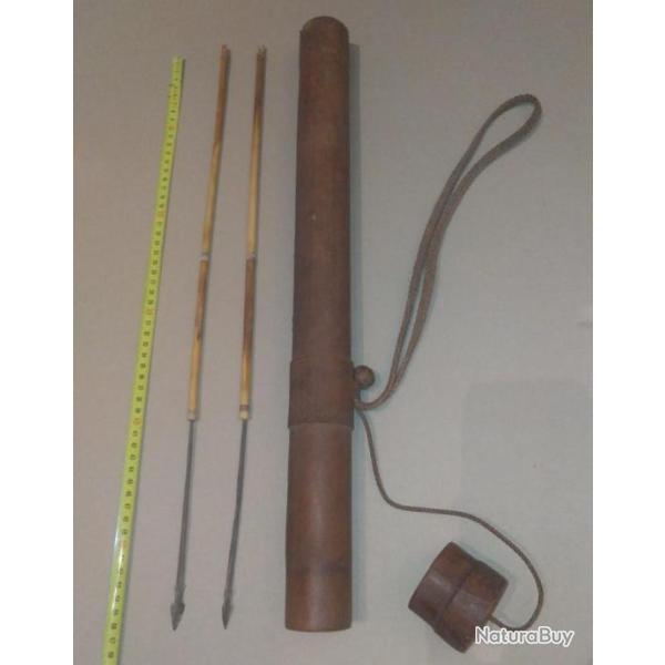 Lot fl�ches et carquois du S�n�gal.