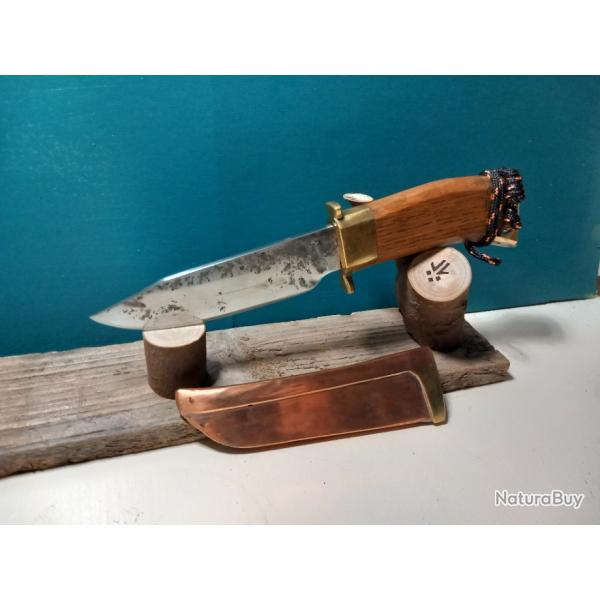 Couteau bowie forg� main xc75