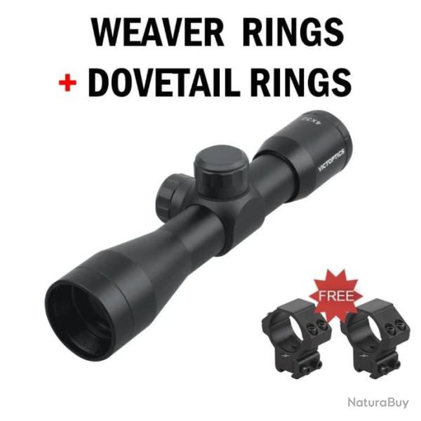 Victoptics Lunette de vise 4x32 TUBE 25.4MM LIVRAISON GRATUITE !!