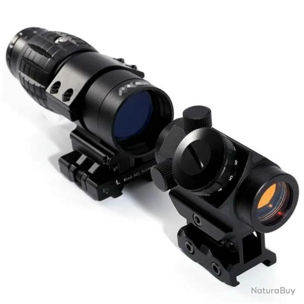 VISEUR HOLOGRAPHIQUE 1X20  AVEC LOUPE 3X - LIVRAISON GRATUITE !!