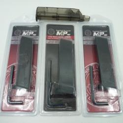 LOT AIRSOFT 3 CHARGEURS SMITH & WESSON POUR M&P C02 15BBS  + SPEED LOADER