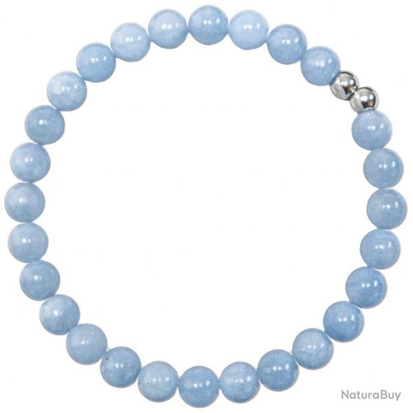 Bracelet en ang�lite - Perles rondes 6 mm