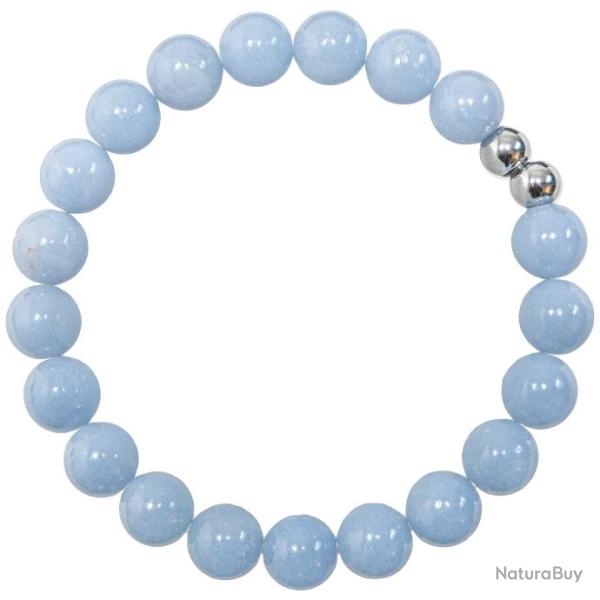 Bracelet en ang�lite - Perles rondes 8 mm