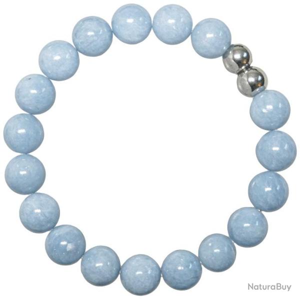 Bracelet en ang�lite - Perles rondes 10 mm