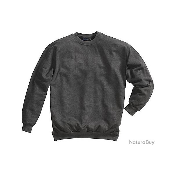 Sweat shirt. ras de cou Noir