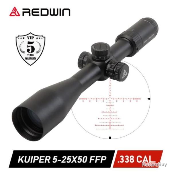 REDWIN P1 KUIPER 5-25X50 FFP PAIEMENT EN 3  OU 4 FOIS - LIVRAISON GRATUITE