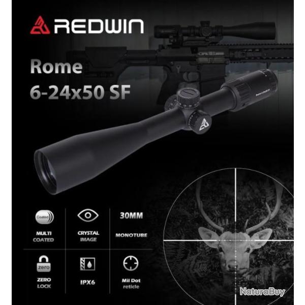 REDWIN P1 6-24X50 SF PAIEMENT EN 3  OU 4 FOIS - LIVRAISON GRATUITE