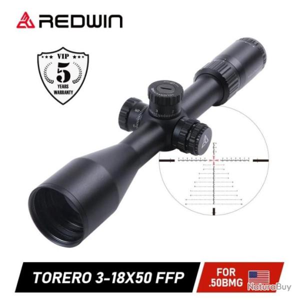 REDWIN RED P1 TORERO 3-18X50 FFP PAIEMENT EN 3  OU 4 FOIS - LIVRAISON GRATUITE