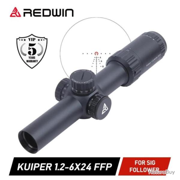 REDWIN  KUIPER 1.26x24 FFP AVEC MONTAGE PAIEMENT EN 3  OU 4 FOIS - LIVRAISON GRATUITE