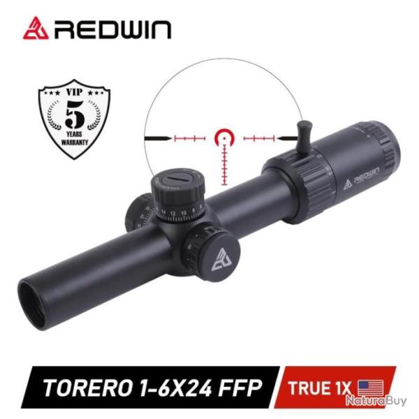 REDWIN  TORERO 1-6X24 PAIEMENT EN 3  OU 4 FOIS - LIVRAISON GRATUITE