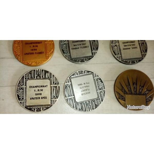 Anciennes m�dailles escrimes