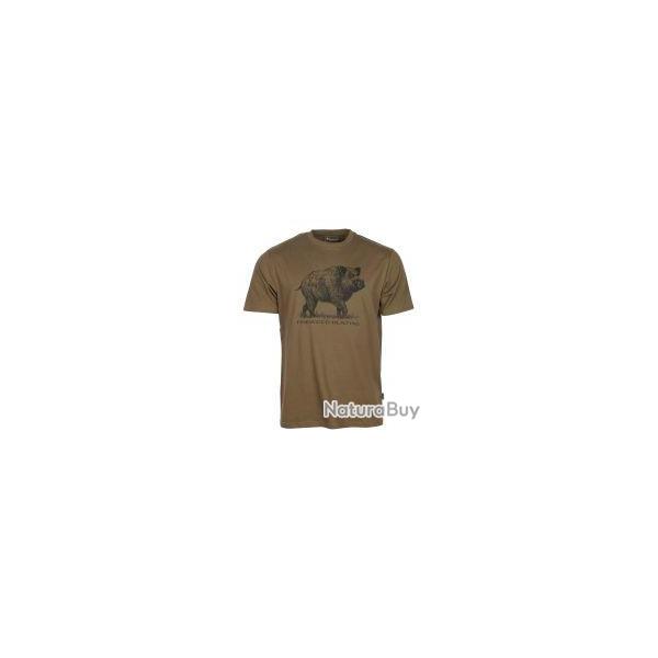 T-shirt PINEWOOD Wildboar couleur olive motif sanglier