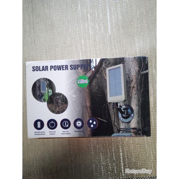 Panneau solaire pour camra de chasse, pour recharger les piles de votre camra.