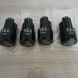 Lot de 4 batteries 12V 3 Ah Li-ion adaptable pour machine bosch pro 10,5V et 12V NEUF