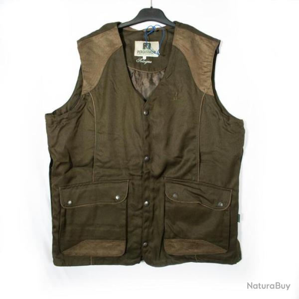 DESTOCKAGE - Gilet de tir Percussion Sologne pour homme - Vert - Neuf