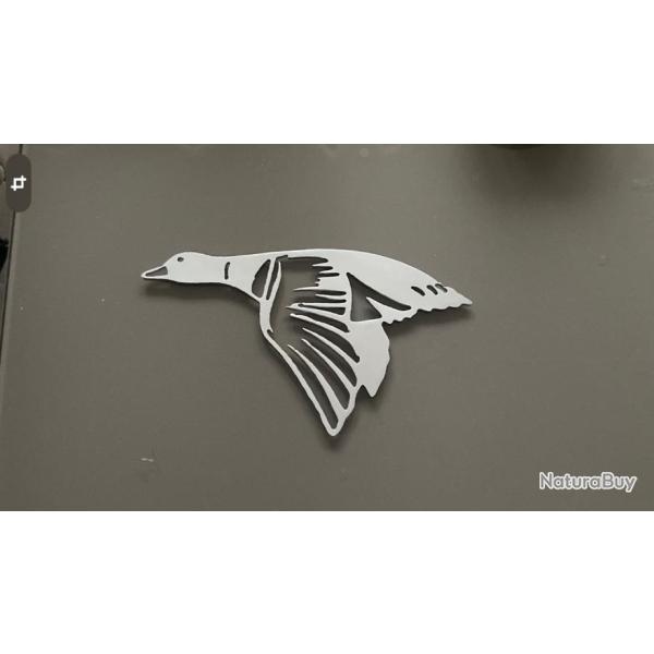 D�coration canard en acier inoxydable