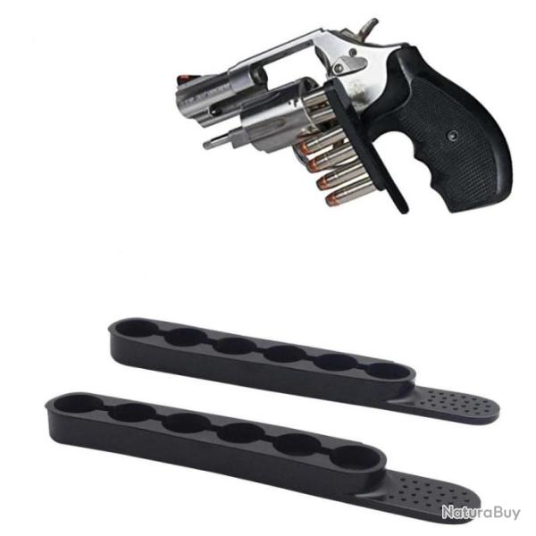 Lot de 2 speed strip pour revolver 38 special et 357 magnum