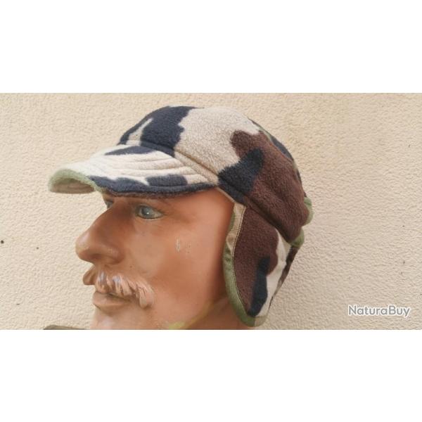 Casquette hiver 100% polaire avec rabats oreilles