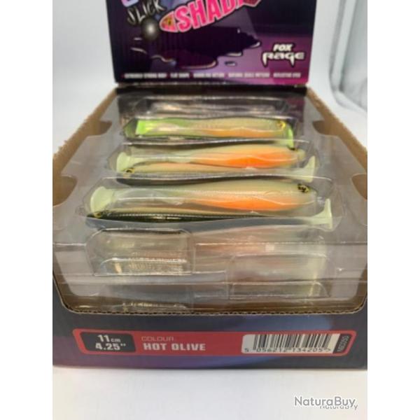 Leurre souple de p�che slick shad fox rage hot olive