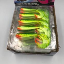 Leurre souple de pêche Ultra UV ultra UV pro grub lemon tiger 12cm