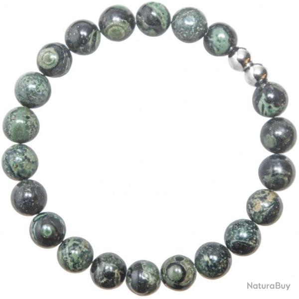 Bracelet en jaspe de Kambaba - Perles rondes 8 mm