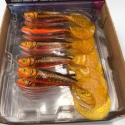 Leurre souple de pêche Ultra UV pro-grub Fox rage Goldie 12cm