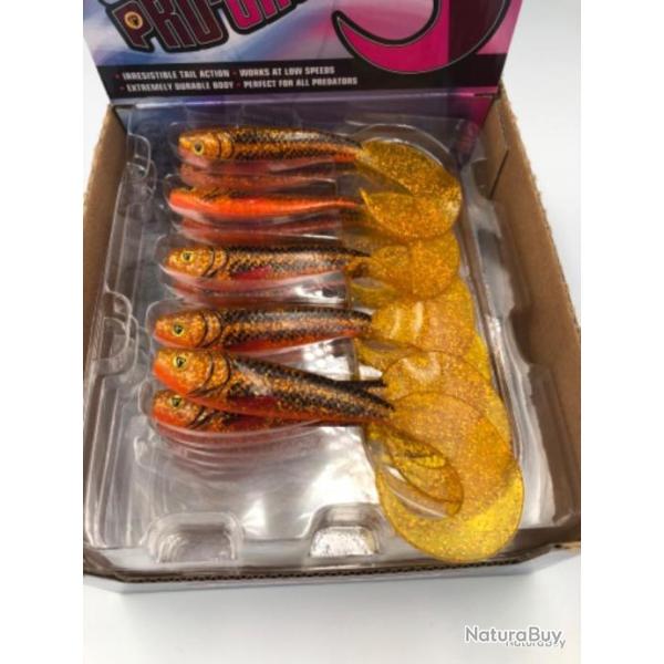 Leurre souple de p�che Ultra UV pro-grub Fox rage Goldie 12cm