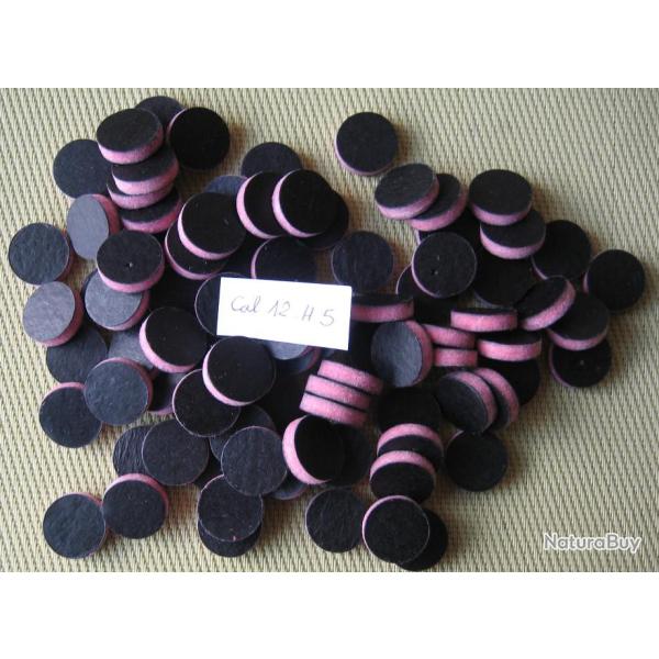 Bourres  de  compl�ment  feutre  rose  calibre  12  1�re  qualit�  �paisseur  5 mm