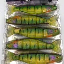 Leurre souple de pêche Ultra UV pro shad jointed Fox rage stickleback 14cm