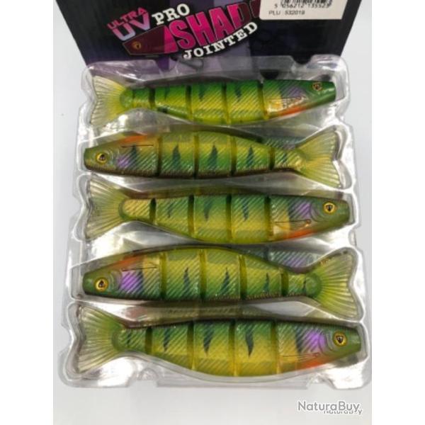 Leurre souple de p�che Ultra UV pro shad jointed Fox rage stickleback 14cm