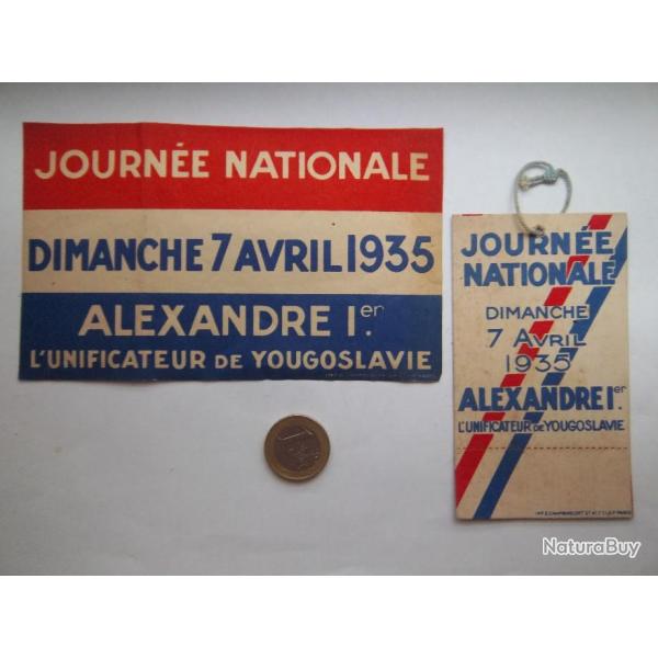 militaire lot document venue Alexandre Ier annul� car le 9 octobre 1934 assassin�