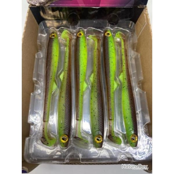 Leurre souple de p�che slick fast fox rage green pumpkin 15cm