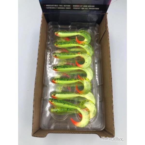 Leurre souple de p�che ultra UV pro grub fox rage lemon tiger 8cm
