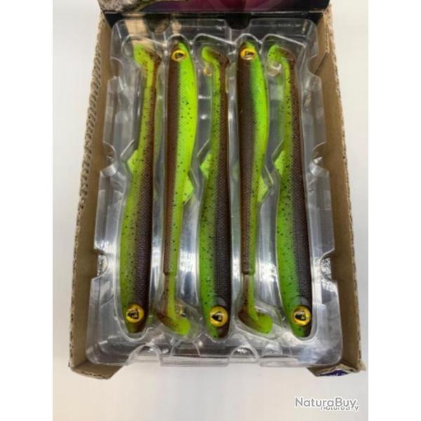 Leurre souple de p�che slick fast fox rage green pumpkin 18cm