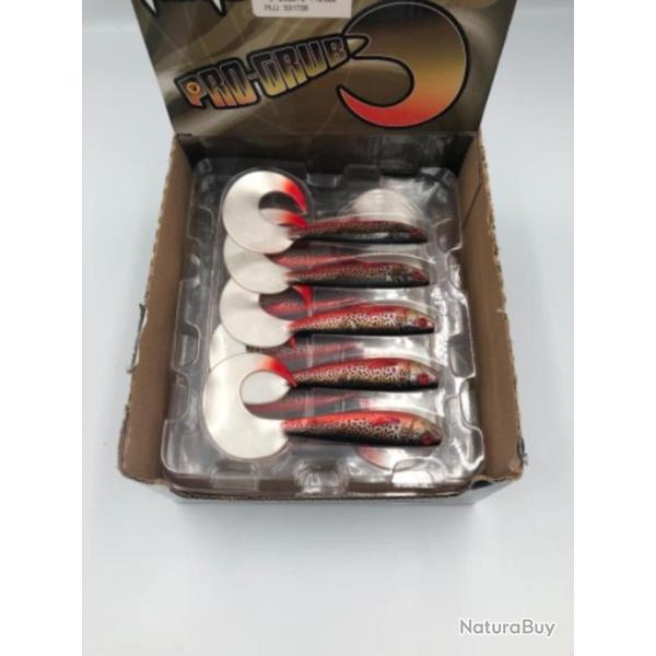 Leurre souple de p�che ultra UV pro grub fox rage tiger trout 12cm