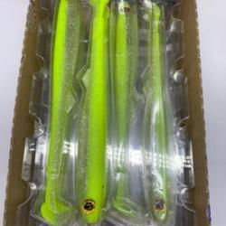 Leurre souple de pêche slick fast fox rage chartreuse ayu 21cm
