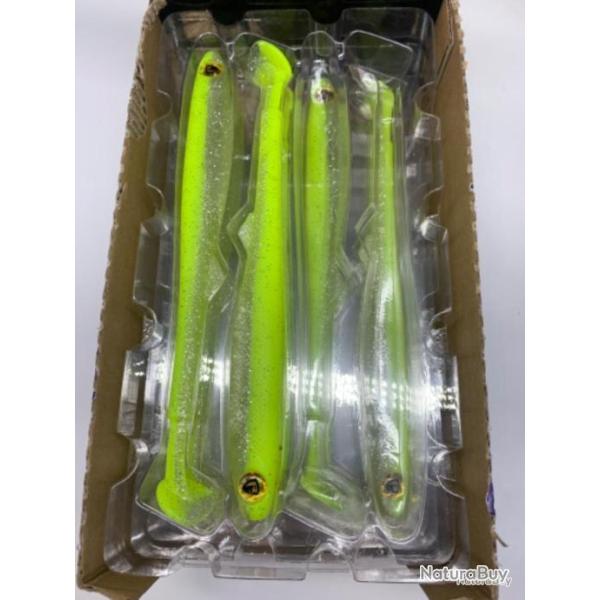 Leurre souple de p�che slick fast fox rage chartreuse ayu 21cm