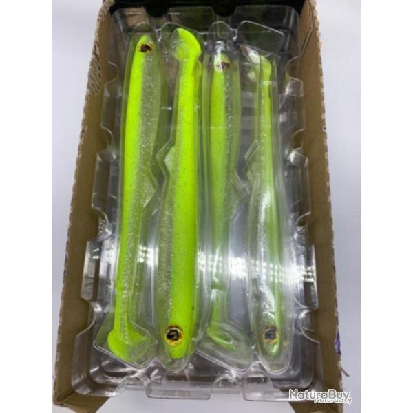 Leurre souple de p�che slick fast fox rage chartreuse ayu 21cm