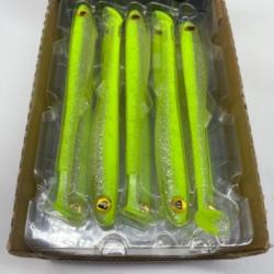 Leurre souple de p&ecirc;che slick fast fox rage chartreuse ayu 18cm