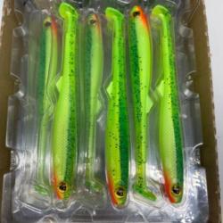 Leurre souple de p&ecirc;che slick fast fox rage lemon tiger 15cm