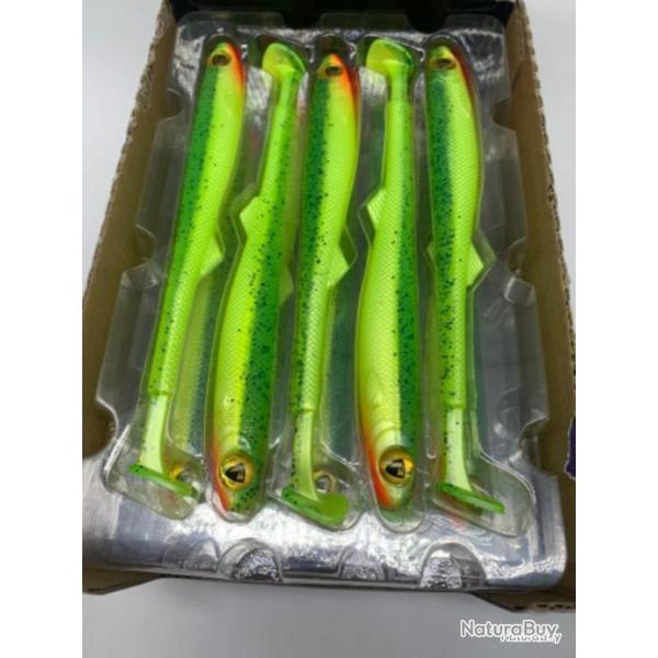 Leurre souple de p�che slick fast fox rage lemon tiger 18cm