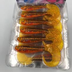 Leurre souple de p&ecirc;che ultra UV pro-grub Fox rage Goldie 10cm