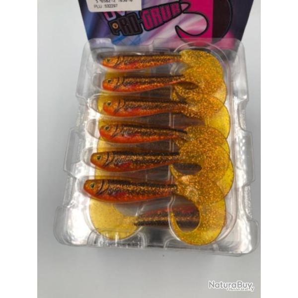 Leurre souple de p�che ultra UV pro-grub Fox rage Goldie 10cm